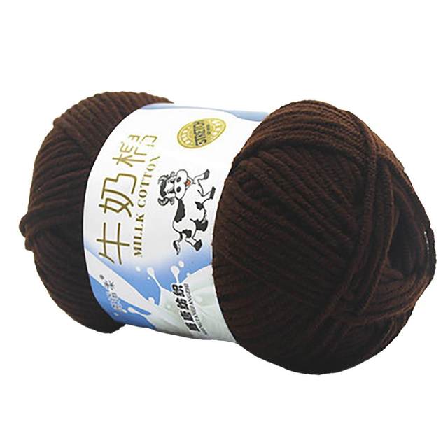 Amigurumi Crochet Yarn for Knitting, Baby Silk, Hand Knitted, Sweater, Hat,  Scarf Line, Soft Cotton, 50g, 132 m, 1Pc