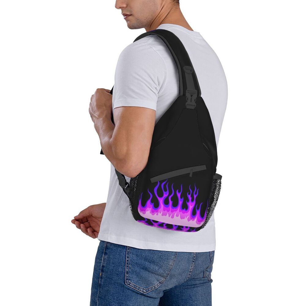 Bag para homens, casual, fogo quente, mochila