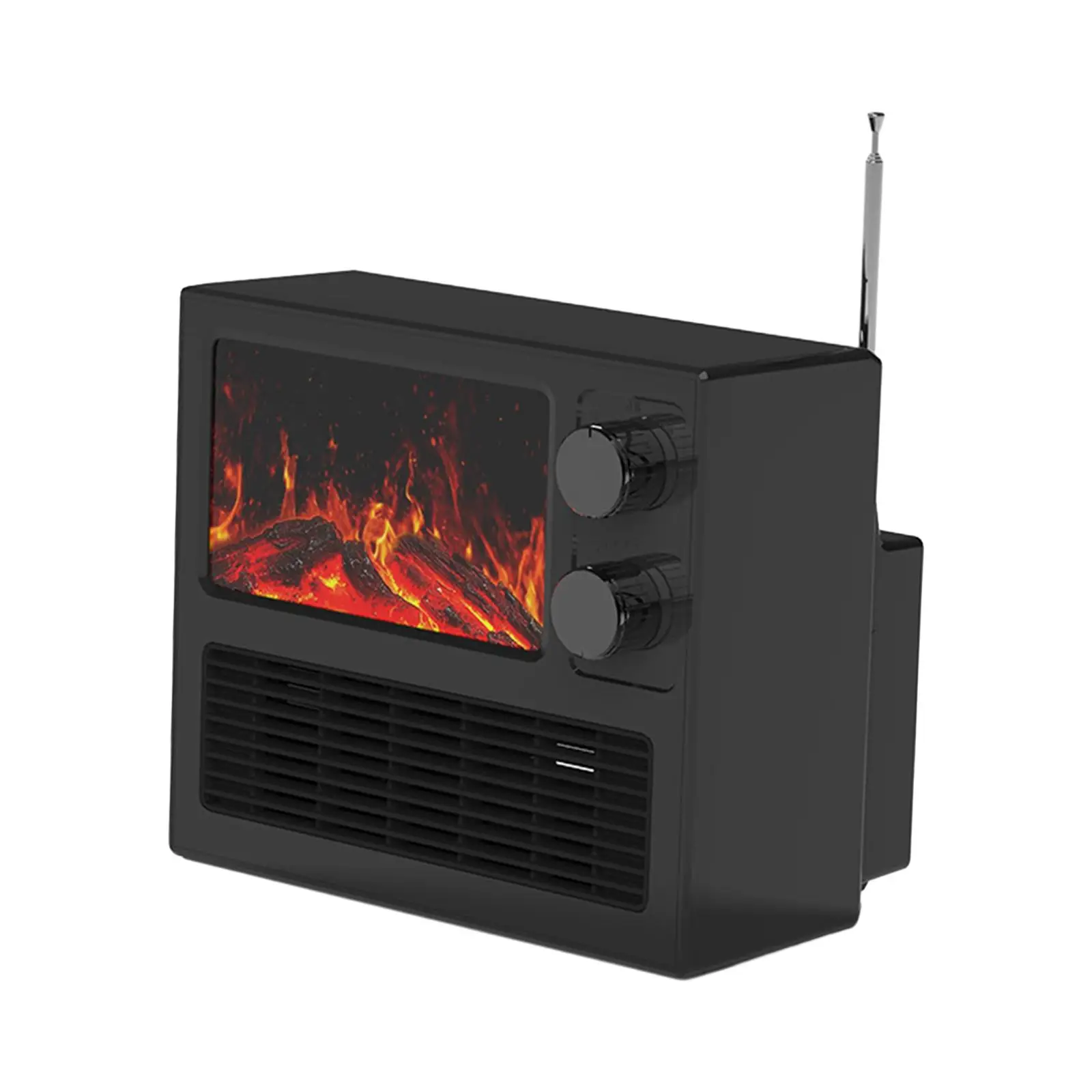 Electric Fireplace Freestanding Portable Low Noise Space Heater Room Heater for Home Dormitory Living Room