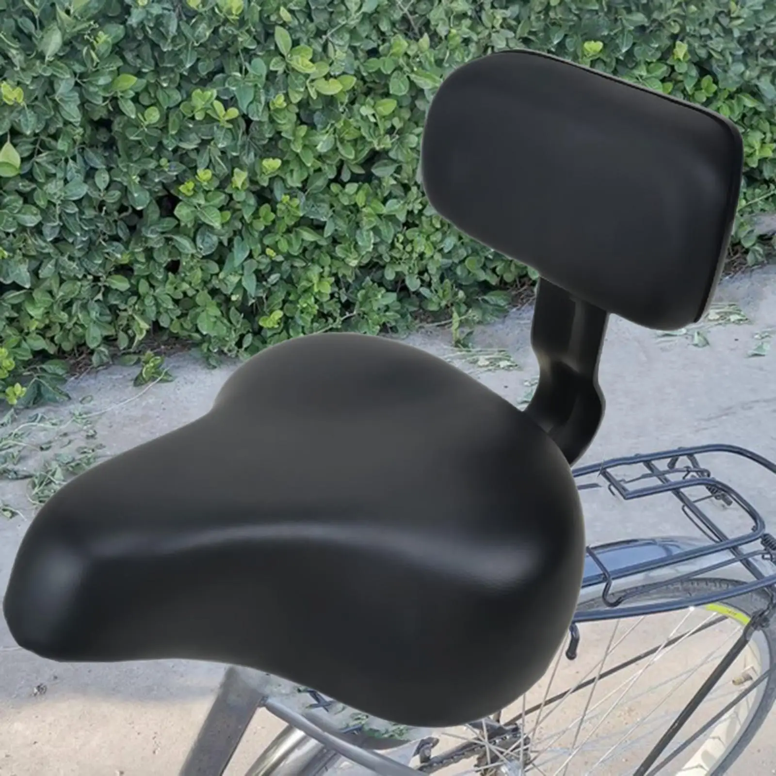 Bike Seat with Backrest Comfortable Detachable Tricycle Saddle for Men Women