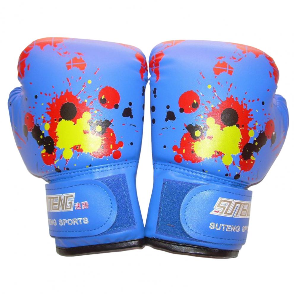 Generic 1 Pair Children Boxing Gloves Damping Protect Hand Faux Leather