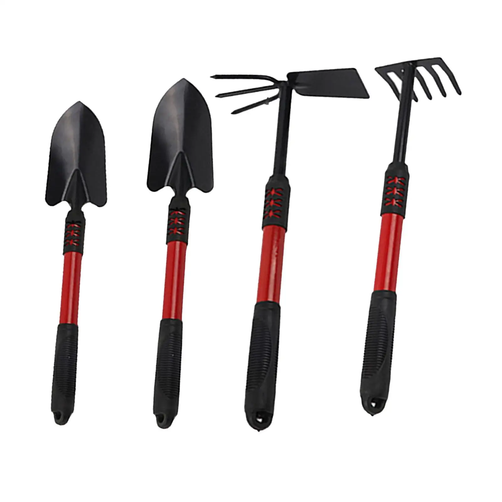 4Pcs Gardening Tool Kits Rake Garden Tool Set for Digging Gardening Weeding