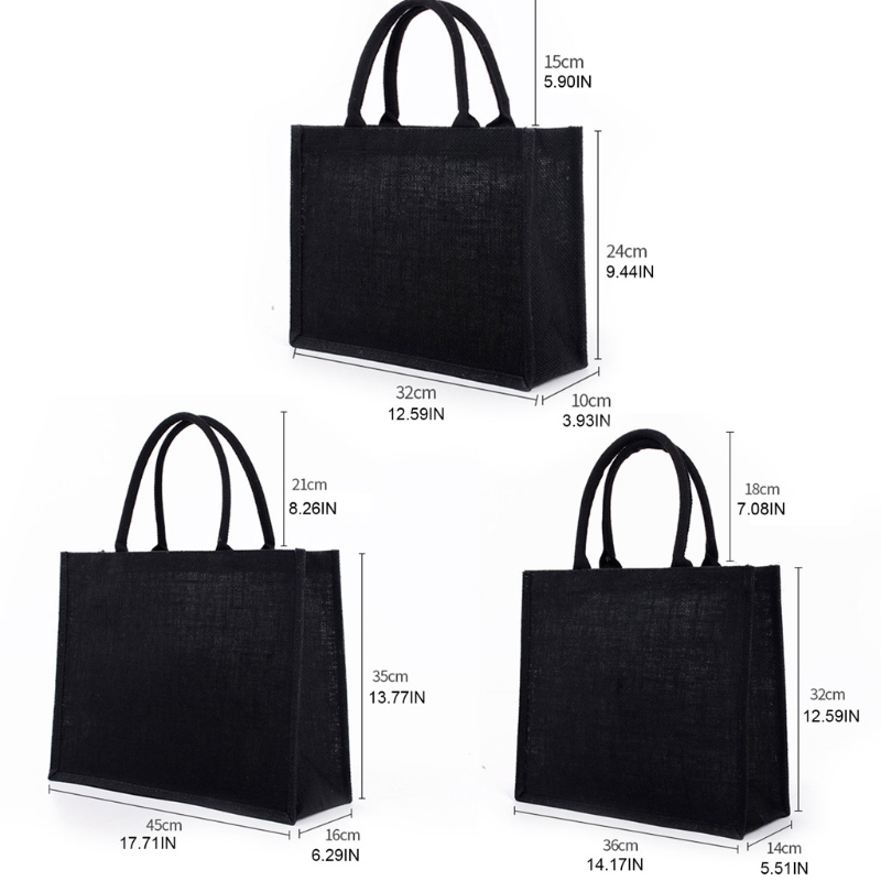 eco-friendly jute bags size