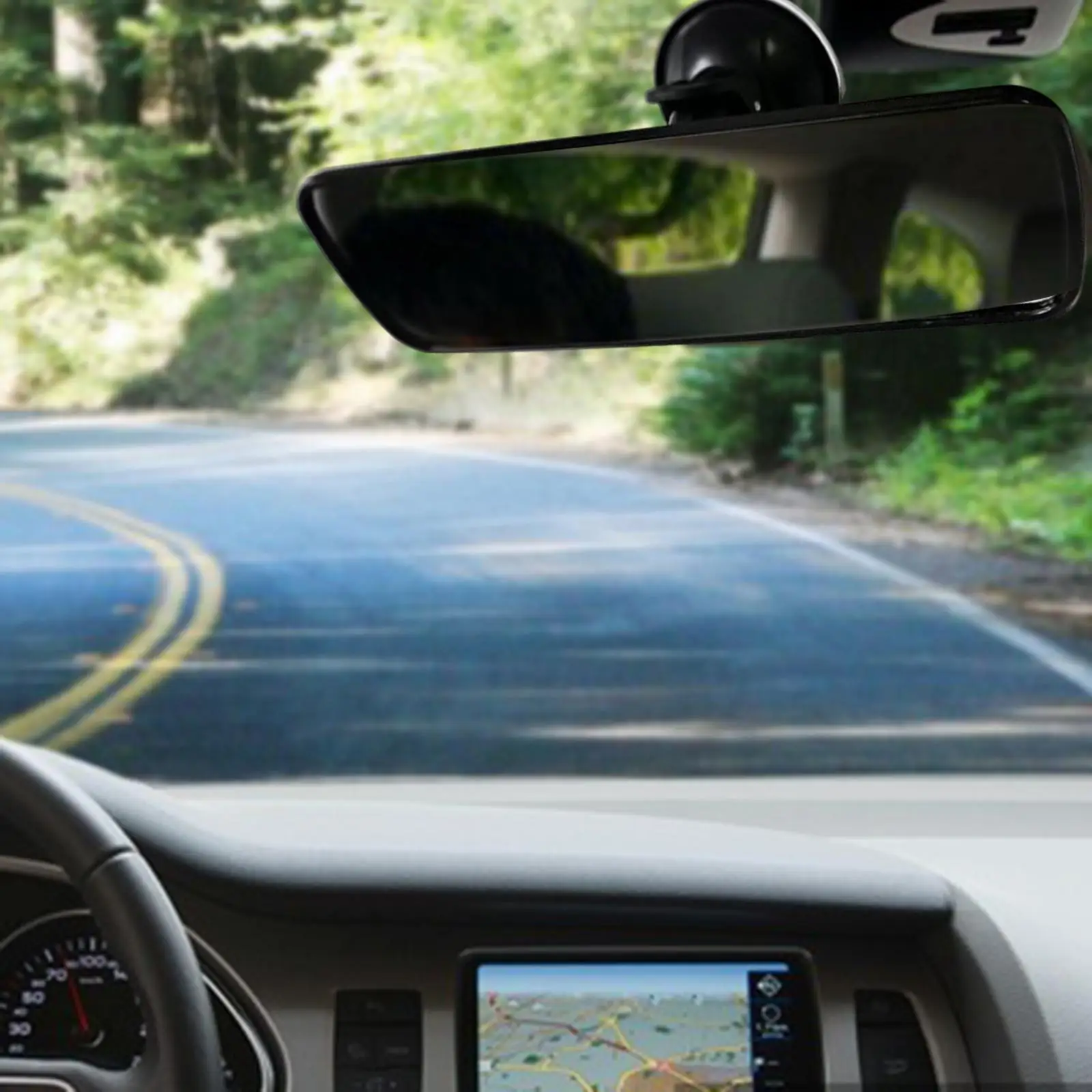 Interior Rear View Mirror, Anti Glare Durable Driving Mirror Driving Instructor