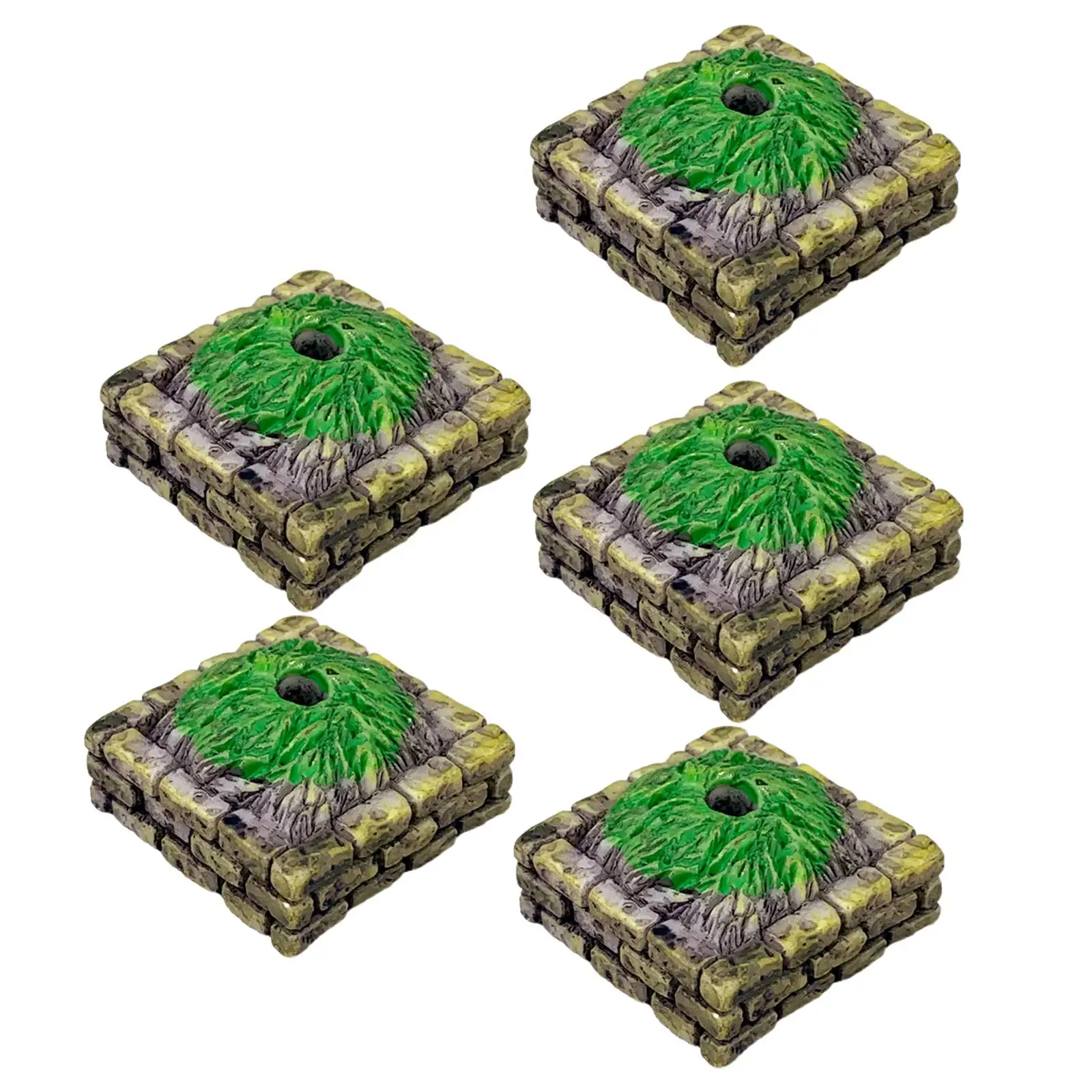 5 Pieces Flower Beds Model DIY Material Gifts for Sand Table Micro Landscape