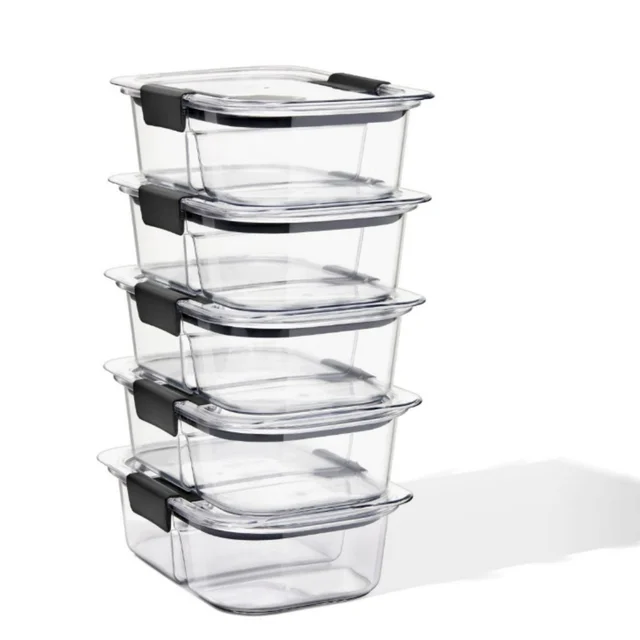 Rubbermaid Brilliance Food Storage Containers, 36 Piece Variety Set, Clear  Tritan Plastic - AliExpress