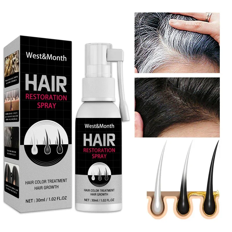 Best of Hair Growth Black Repair Spray Serum Products For Treatment Hair Loss Prevent White Hair Dry Frizzy Damaged Essential Oil 30ml Reviews & Tips