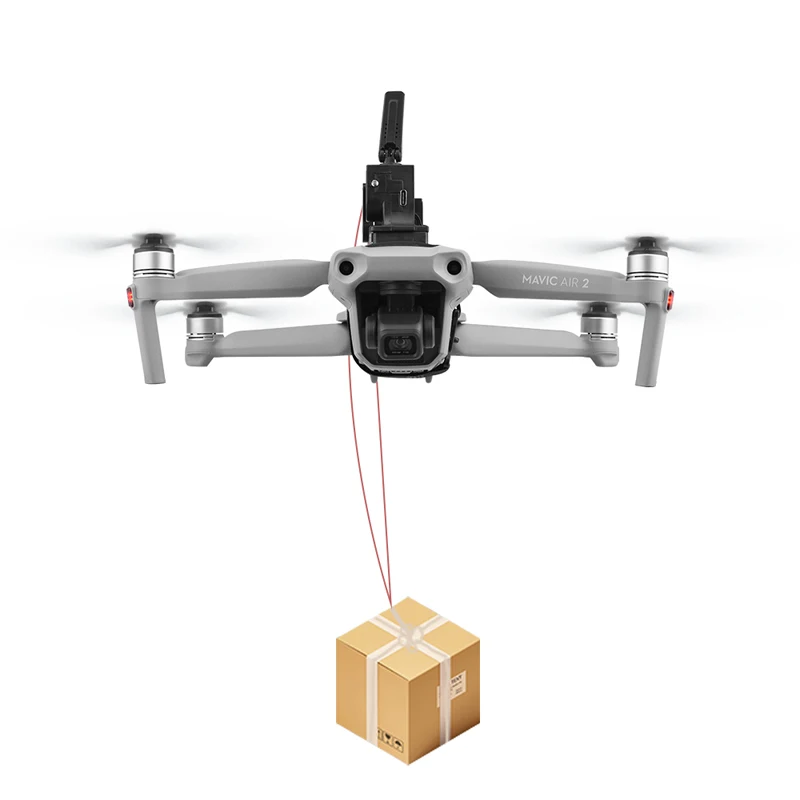 the air drop system in the video is Mavic 2 drone version . Suitable for DJ