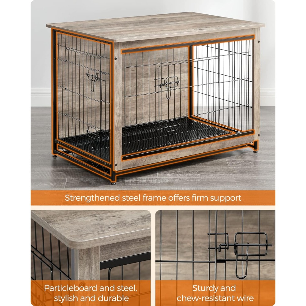 Title 3, Dog Crate Furniture, Side End Table, Modern Ken...