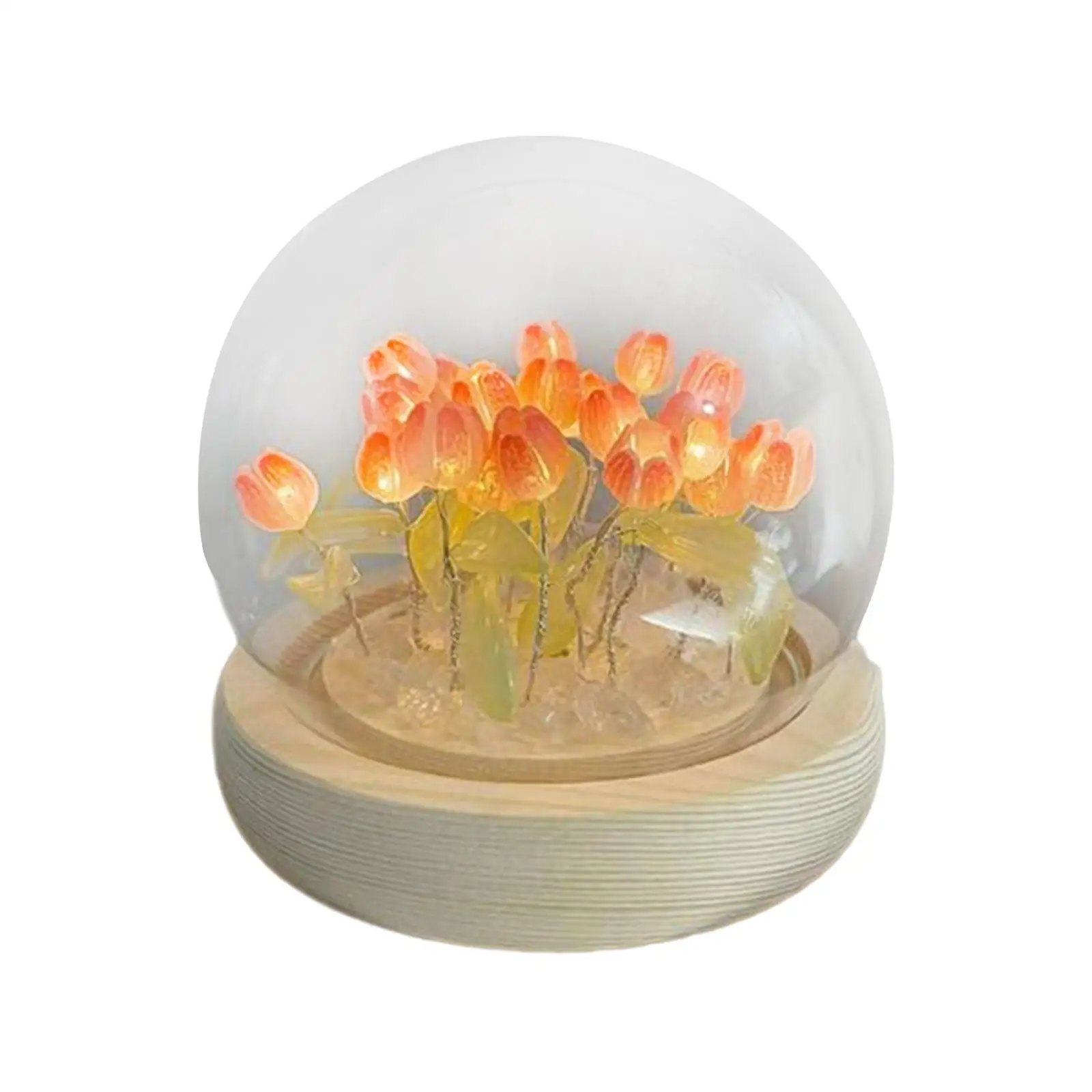 DIY Night Light Materials Creative Flower Lamp Lighting Supplies for Bedroom