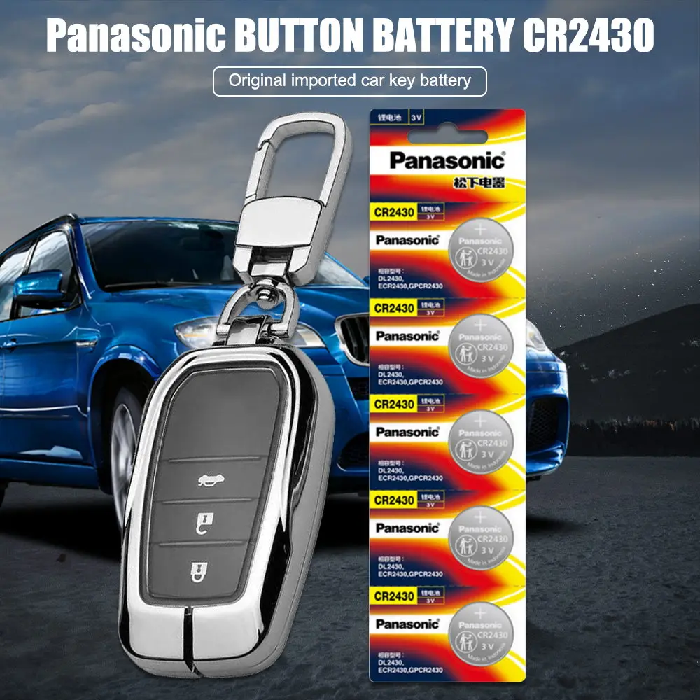 button cell Panasonic CR2430 Button Batteries DL2430 BR2430 KL2430 Cell Coin Lithium Battery 3V CR 2430 For Calculator Toy lithium ion battery pack
