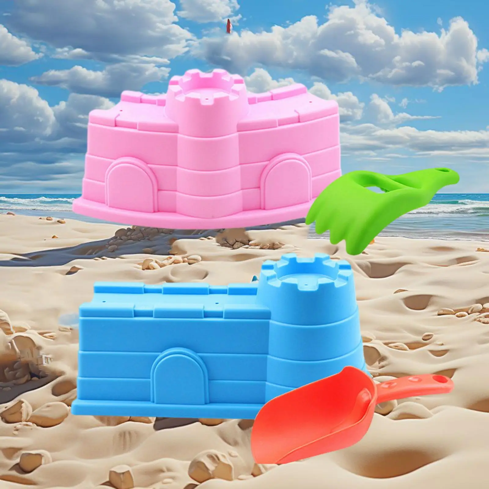 Sand or Beach Castle Making Set Sandbox Toys for Kids Beach Sand Winter Toys