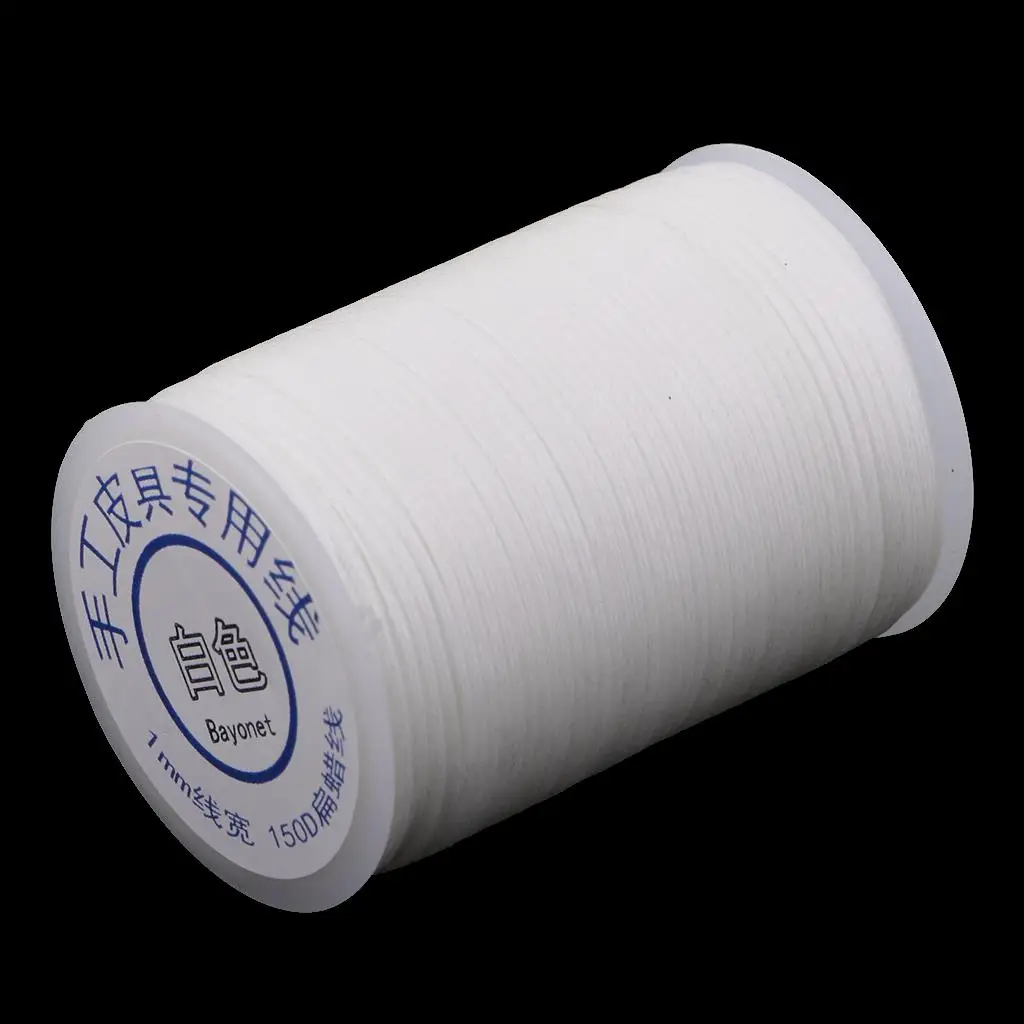 1 Roll 60m Length Polyester Strong Sewing Waxed Thread Leather  Craft Accessories 1mm Diameter