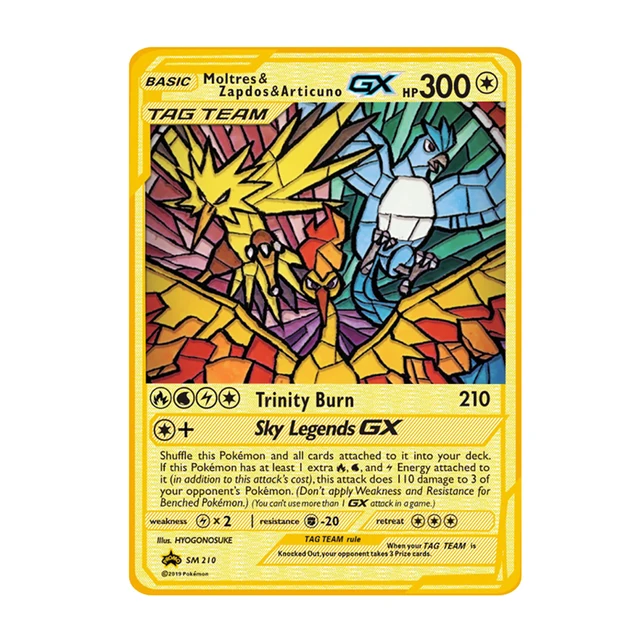 Moltres Pokemon card GB Sprite art gx vmax vstar