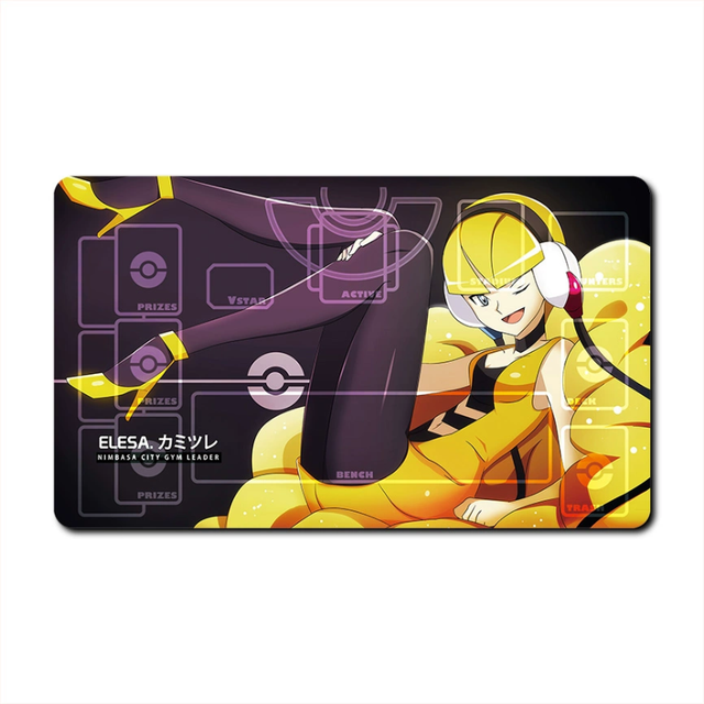 Pokemon Homiga Meloetta Rosa Elesa Animação Personagens Single Table Mat  Battle Pad Clássicos Anime Coleção Cartões Toy Gift - AliExpress