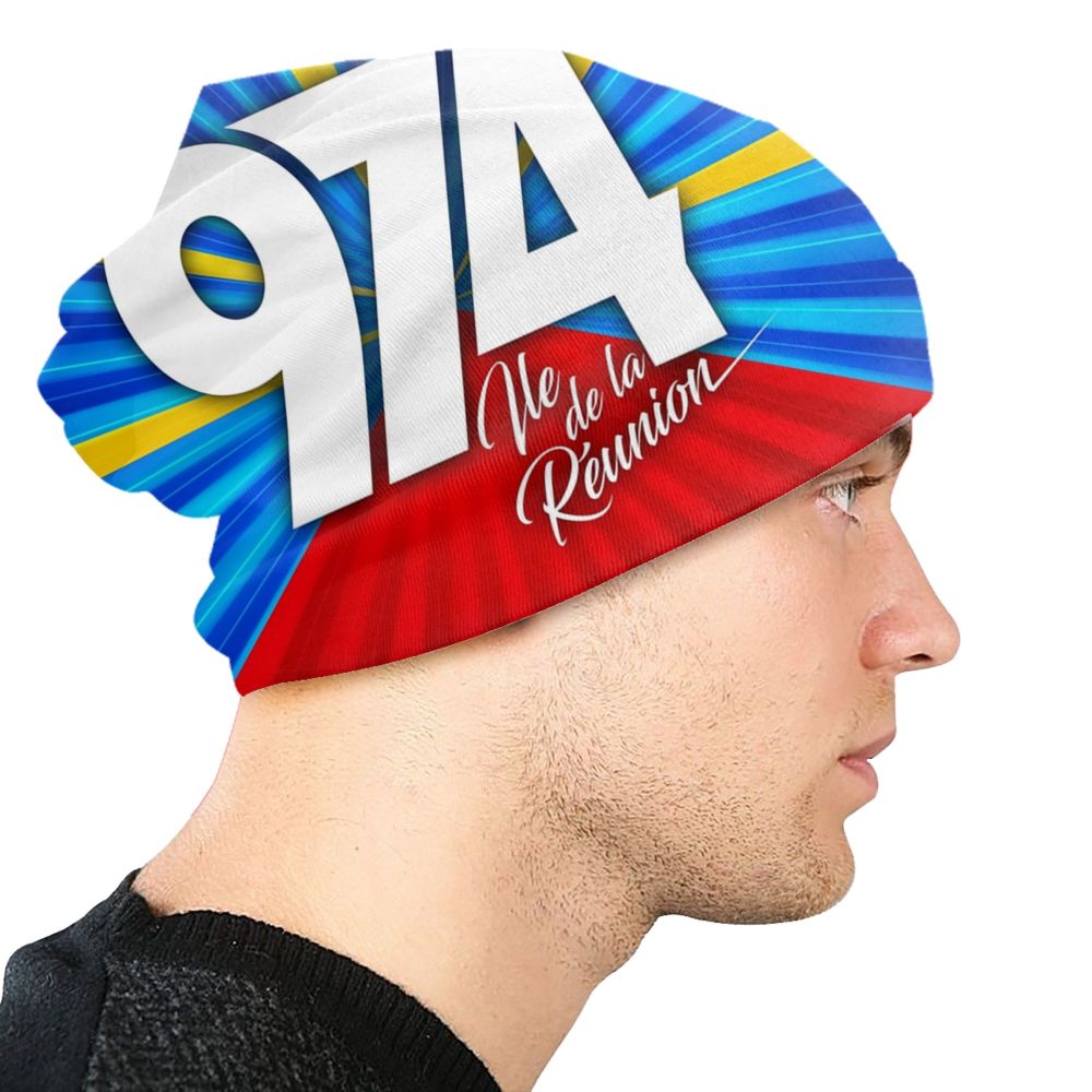 Benutzerdefinierte 974 Reunion Island Signature 7 Maveli R Skullies Beanies Caps Cool Winter Warm Damen Herren Strickmütze Erwachsene Motorhaube Hüte – Detail 4