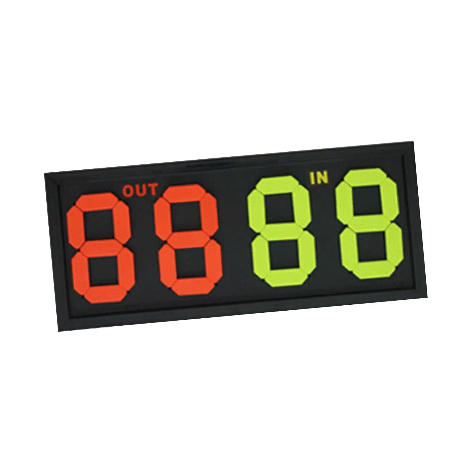 Football Soccer Manual Substitution Board Card Out in Fluorescent Display