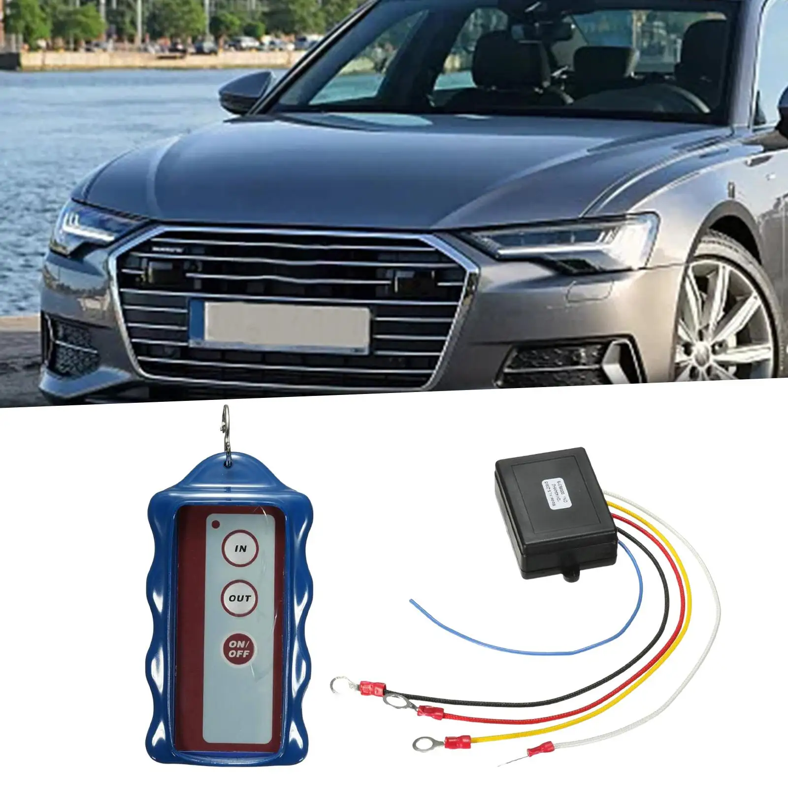 Wireless Winch Remote Controller Parts Winch Switch for Vehicle Trailer