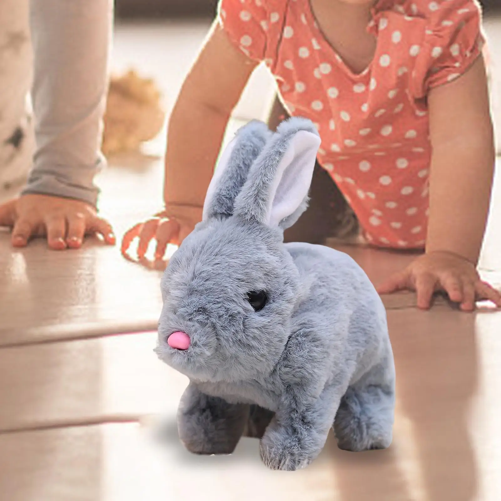 Interactive Rabbit Toy Stuffed Animal Bunny Doll for Party Favors Festival