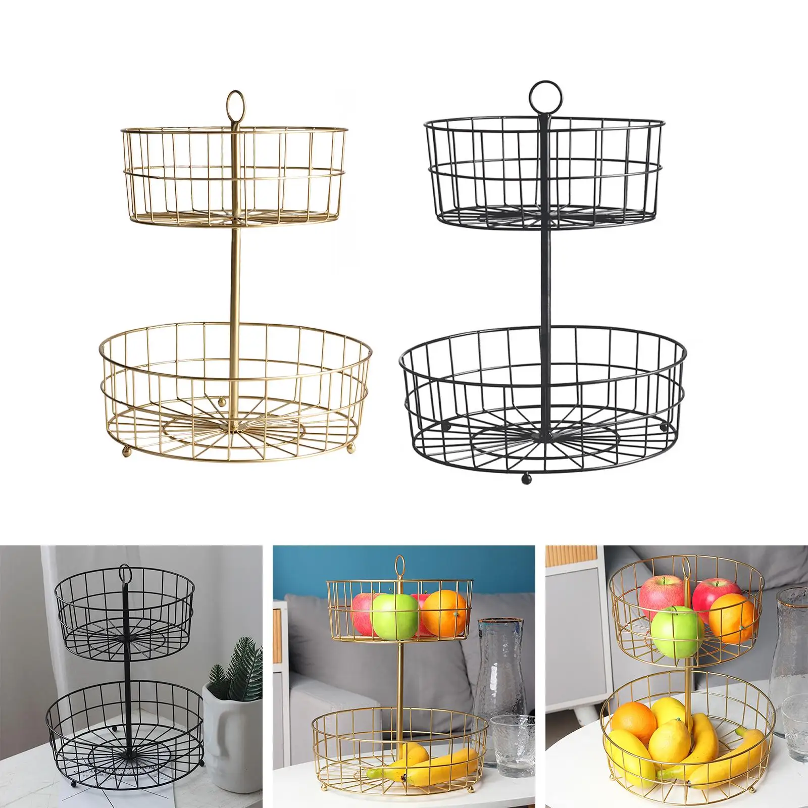 Fruit Baskets Kitchen Bread Bowl for Dining Room Decoration Vegetables
