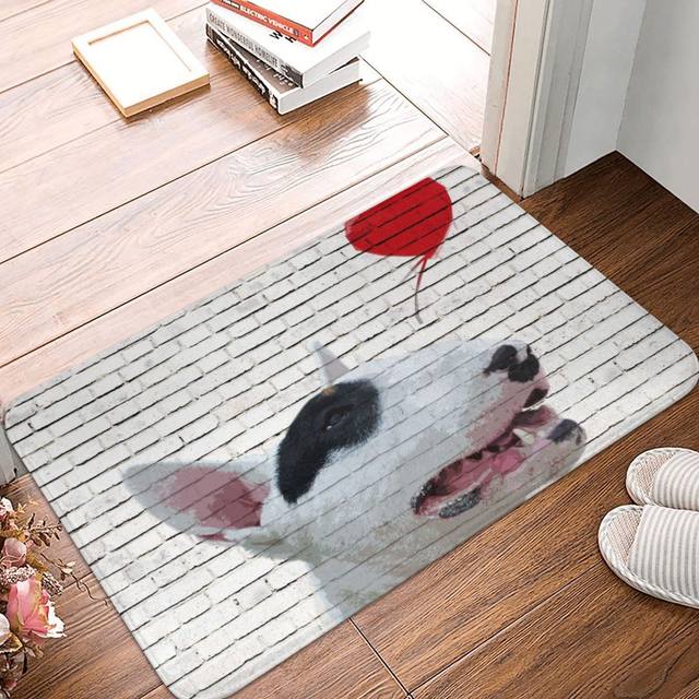 Staffordshire Bull Terrier Dog Mat Kitchen Bath Floor Doormat Outdoor Cute  Love Garage Footpad Carpet Living