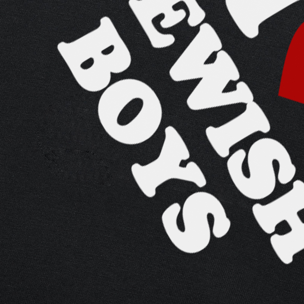 Lustige ICH Liebe Jüdische Jungen T Shirts Sommer Rotes Herz Grafik Baumwolle Streetwear Kurzarm Geburtstag Geschenke T-shirt Herren Kleidung – Detail 5