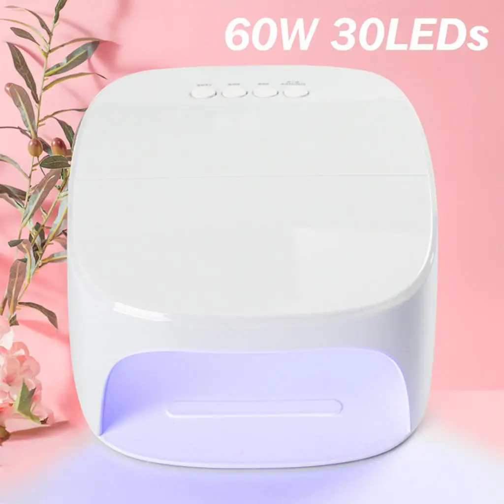 UV LED Nail Lamp 60W with Digital Screen Gel Machine for Manicure and Pedicure Girl