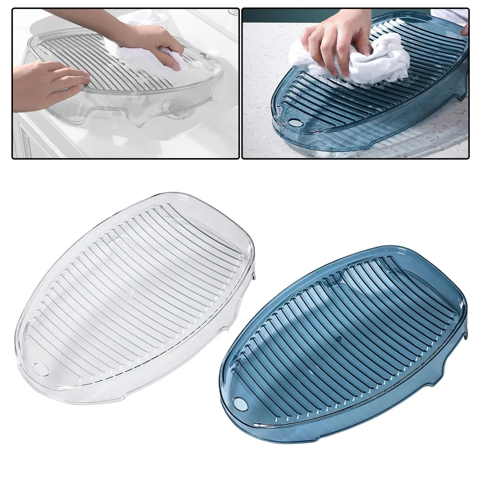 Washing Board Bathroom Accessories Thicken Laundry Cleaning Tool Portable Anti Slip Washboard for Underwear Washing Clothes Home