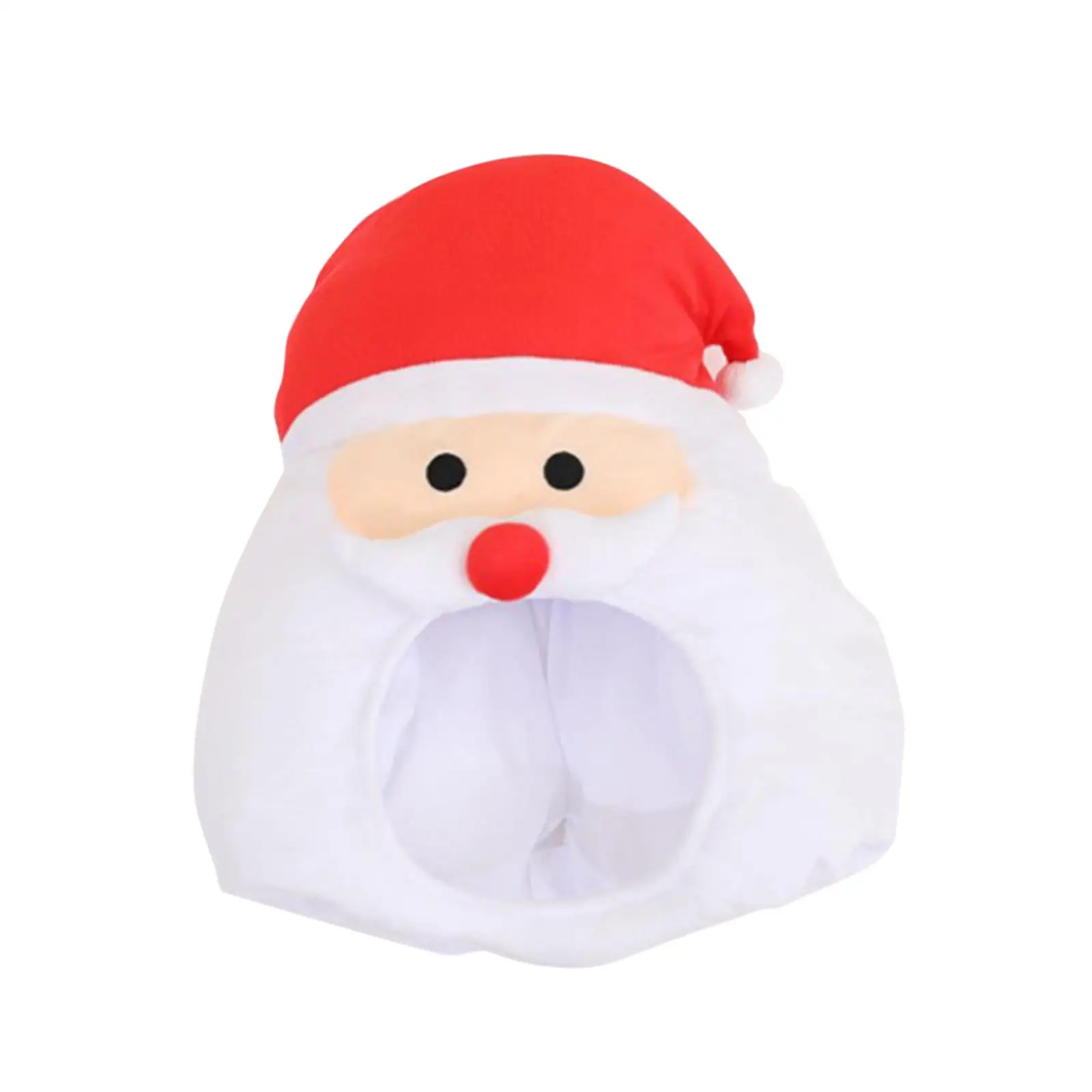 Santa Claus Hat Soft Plush Hat Fancy Dress Lovely Party Hat for Festival Role Play Stage Performance New Year Photo Props