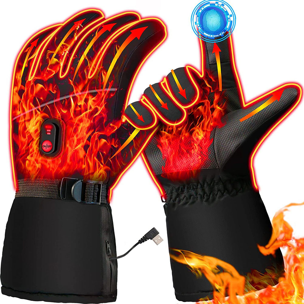 Winter thermisch beheizte Handschuhe verstellbare Hand wärmer handschuhe für Frauen Männer – Detail 1