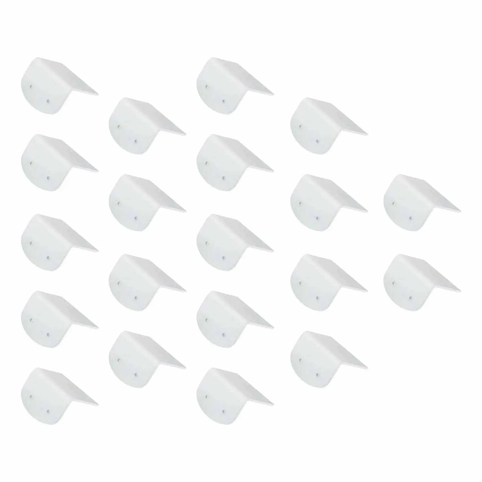 20x Hanging Earring Cards Durable White Carrying Ear Studs Holder Jewelry Packaging Acrylic for store Selling Salon Shop