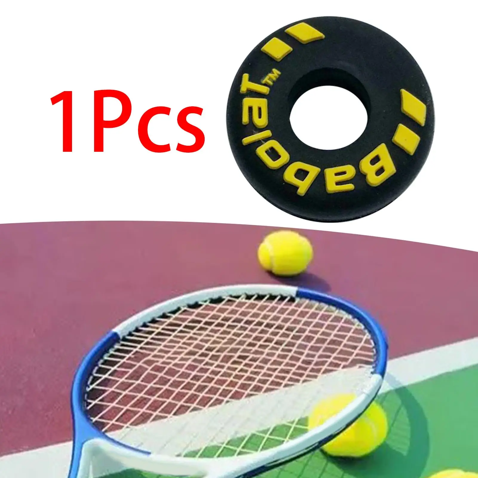 2xTennis Racket Vibration Dampener Players for Keeping Stability Outdoor Black