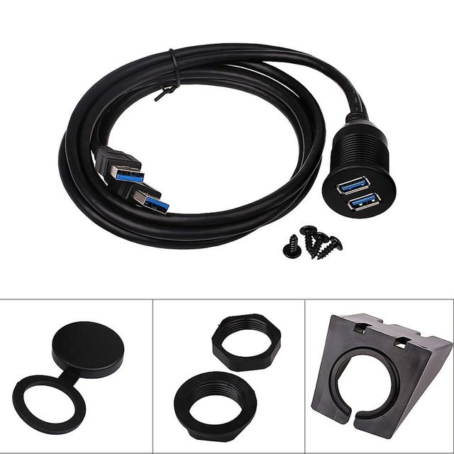 Double usb3.0 personnalisé Tableau de bord Flush Mount Panel Extension  Cable Fournisseurs & Fabricants & Usine - STARTE