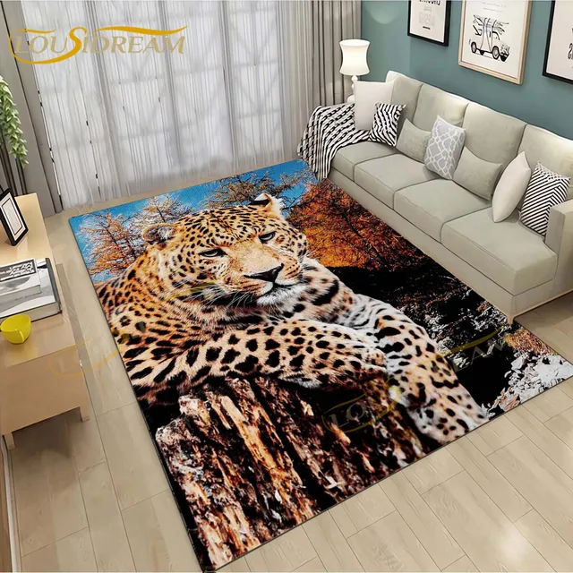 Black Panther Animal Rug Fantasty Design Rug Modern 