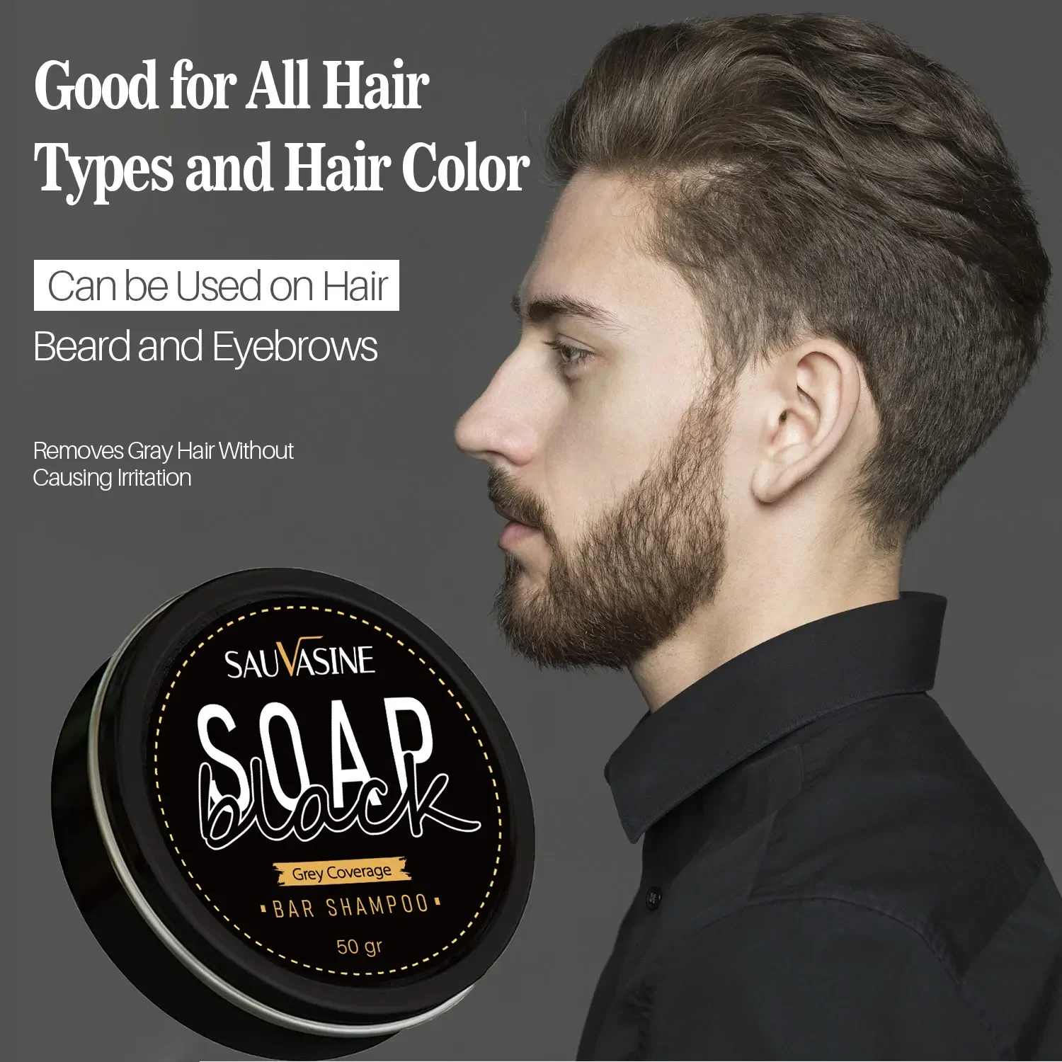 Best of Polygonum Multiflorum Shampoo Soap Darken Hair Color Natural Hair Beard Soap Cover Gray Hair Dye Canas Hair White Hair To Black Reviews & Tips