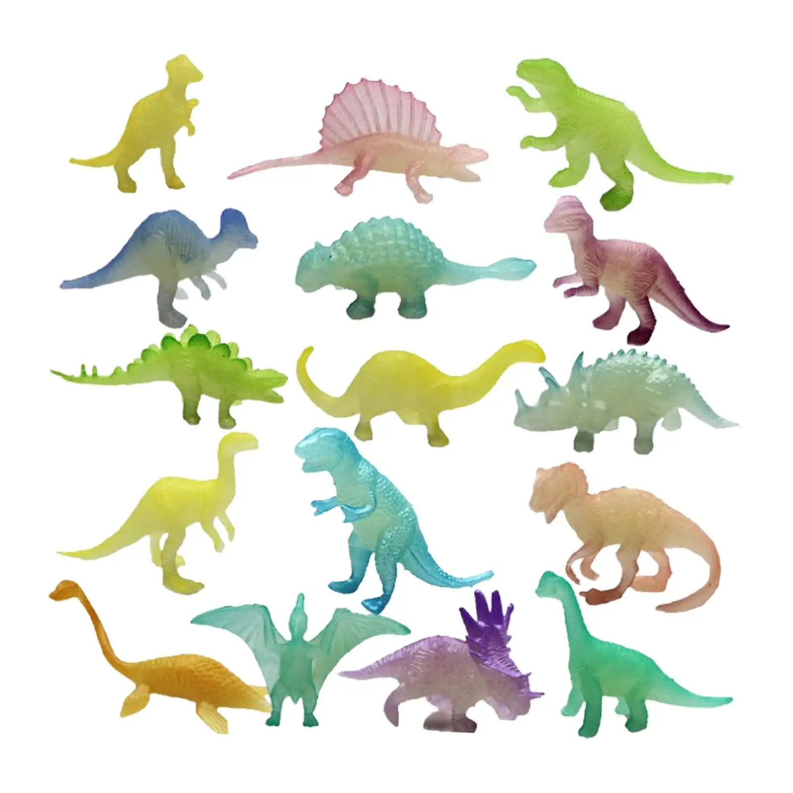 32x Miniature Dinosaur Toy Collectible Gifts for Activities Micro Landscape