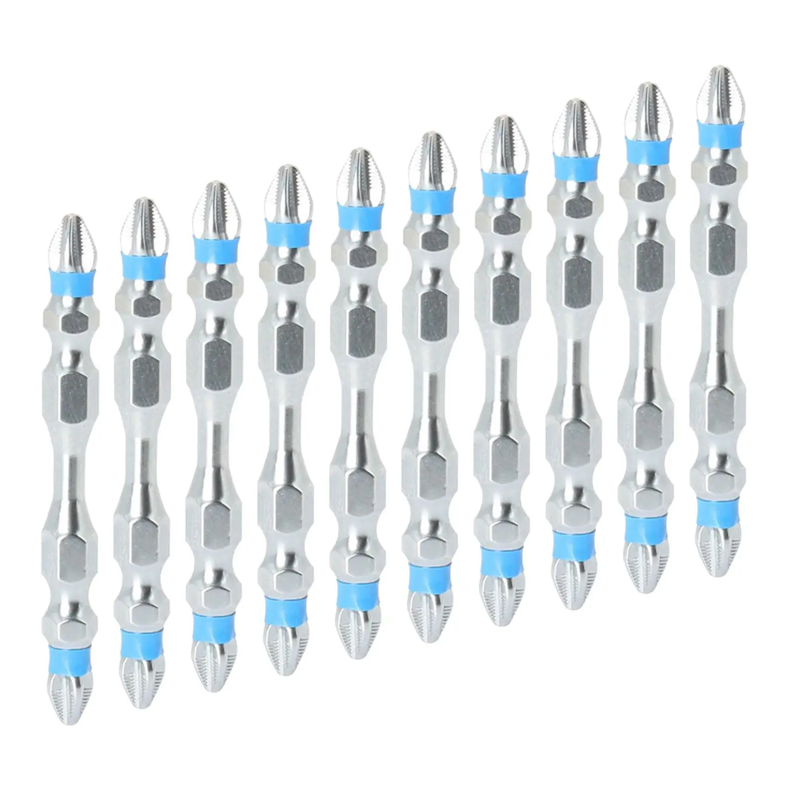 10Pcs Cross Screw Head Hand Tools Electric Screwdriver Bit for Engineering Electrician Woodworking Household Repair Appliances