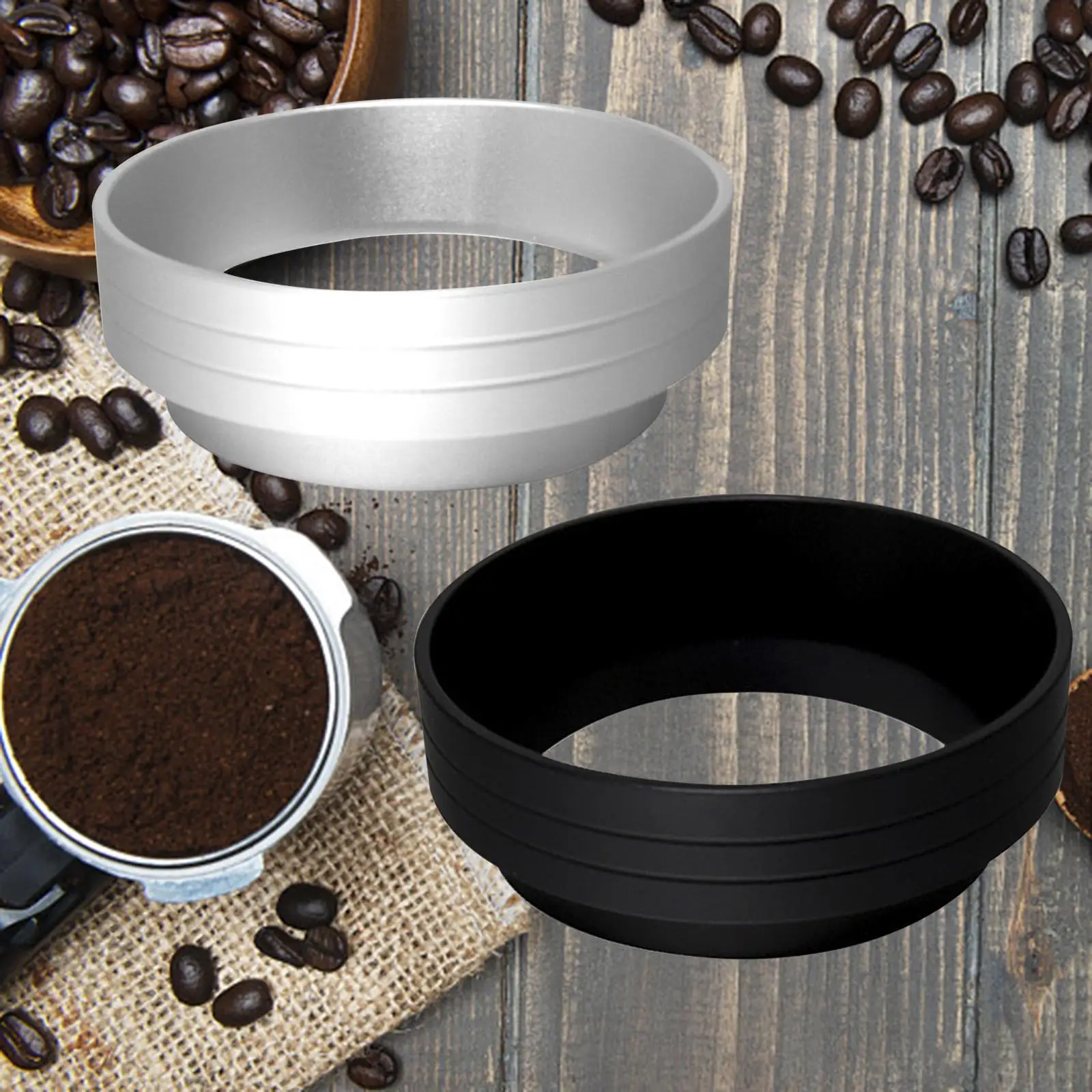 Coffee Dosing Funnel 51mm Metal Dosing Funnel Barista Tool Coffee Dosing Cup Hotel