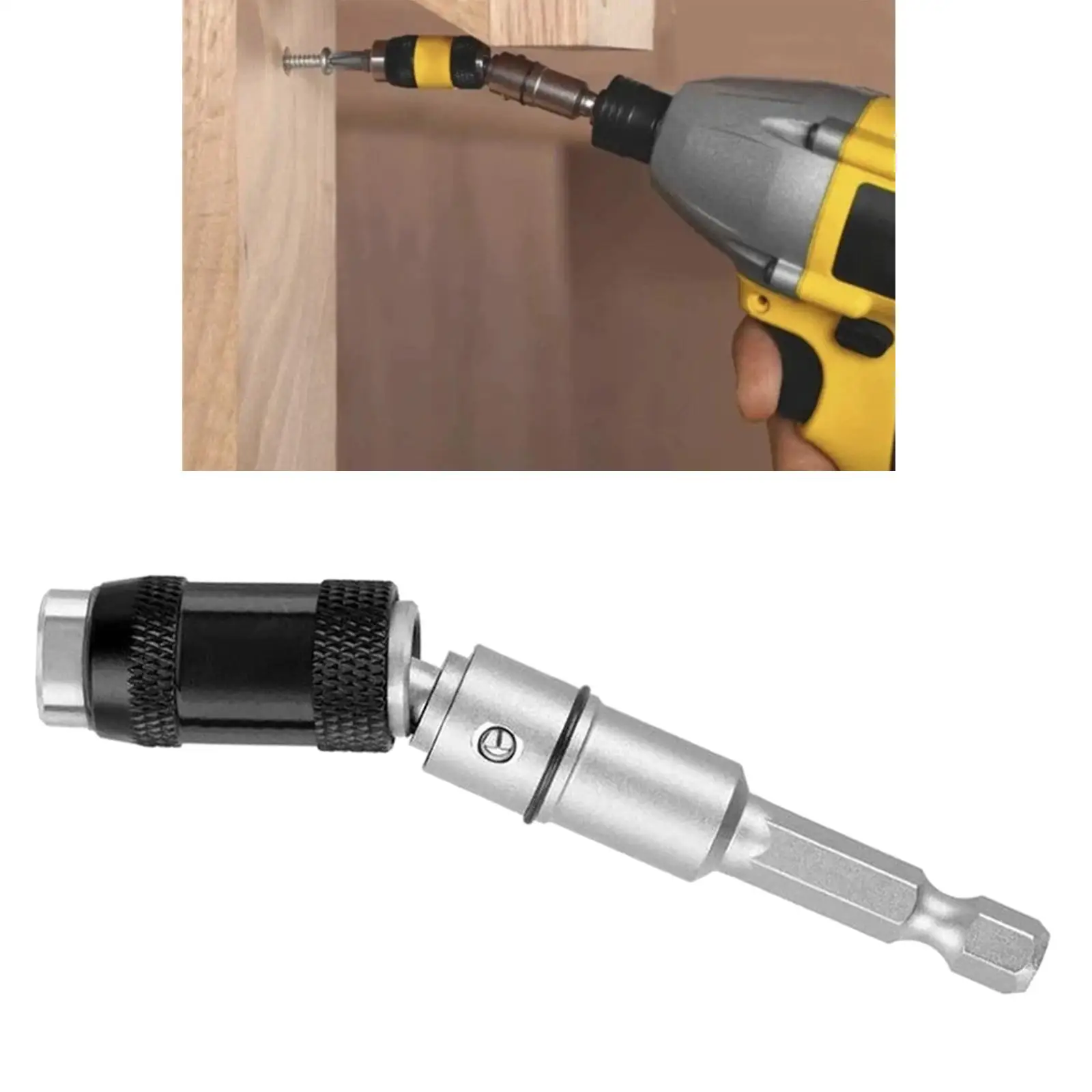 Hex Shank  Screw Drill Tip  Locking Bit Holder  Screw Bits Guide Drill Bit Extensions Tool -  Holder