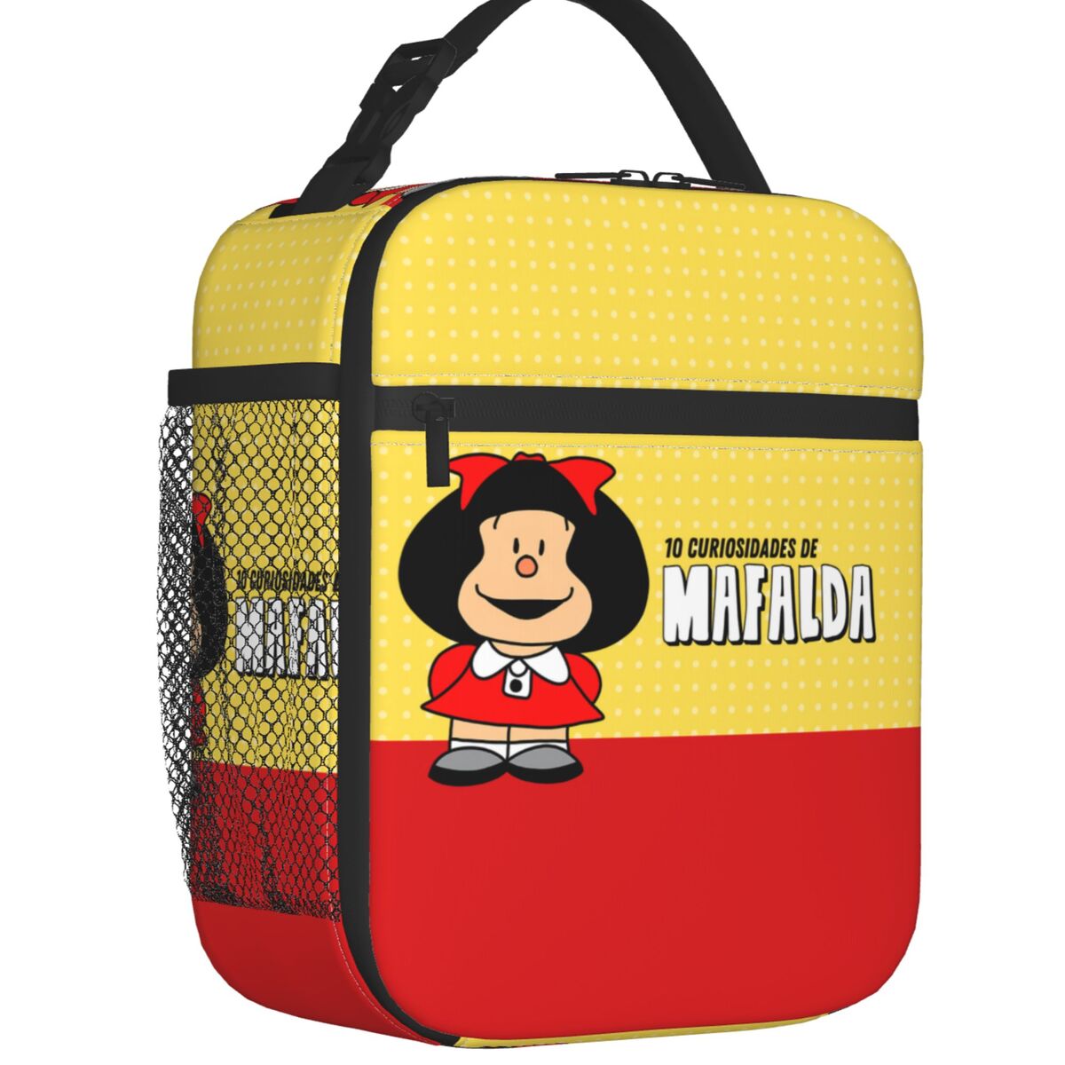 Mafalda-lancheiras portáteis para crianças, anime, impermeável, quadrinhos,