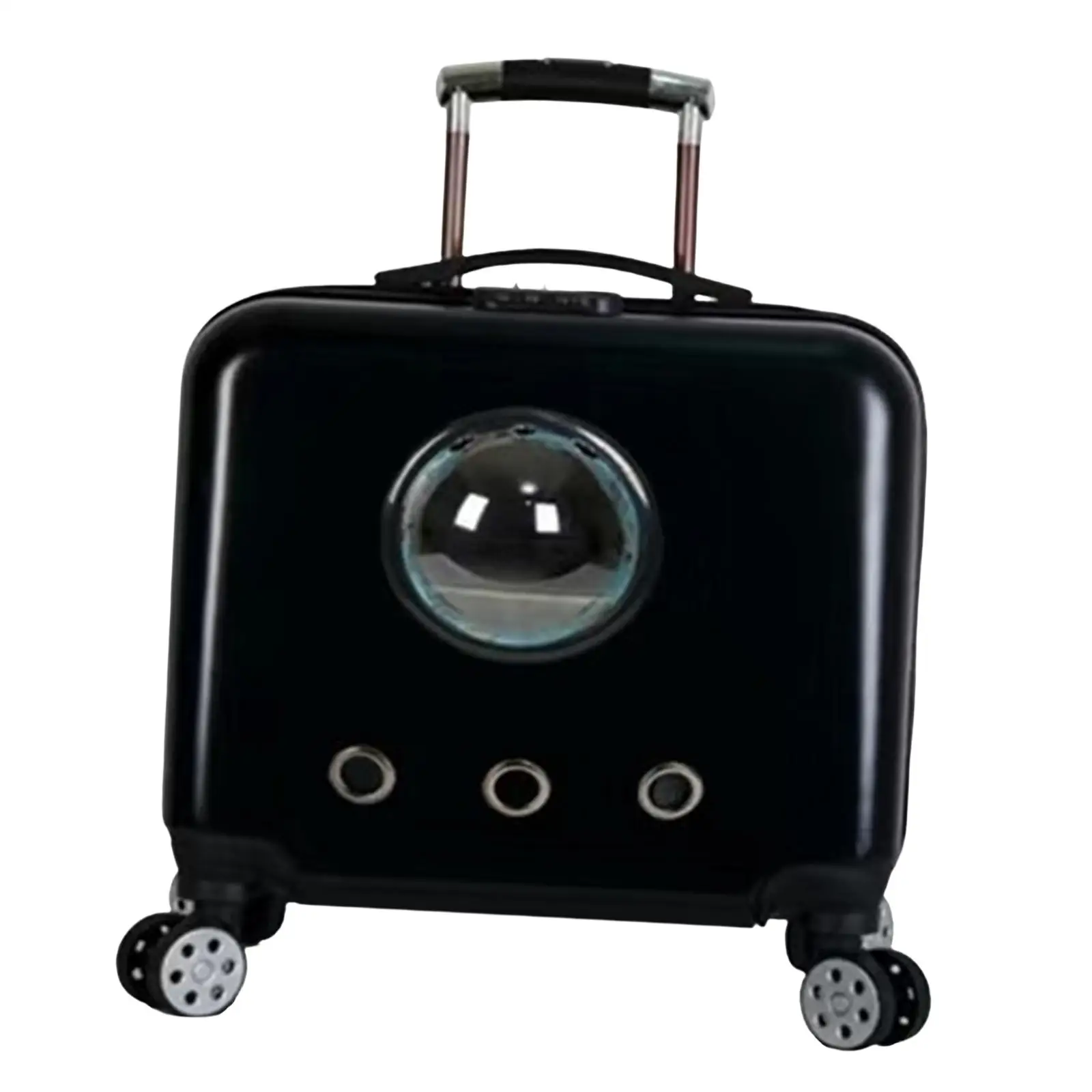 Cat Trolley Case Backpack Traveling with Wheel Kennel Outdoor for Small Cats