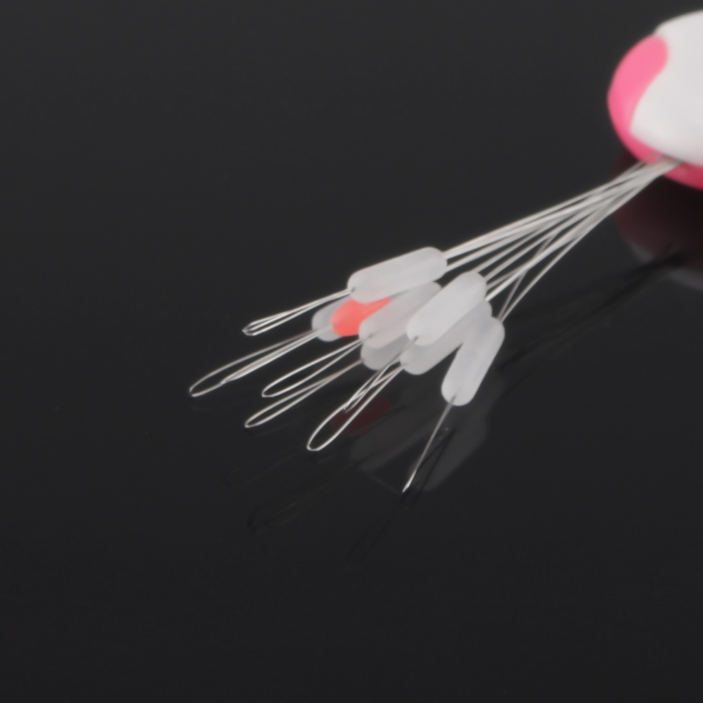 DNDYUJU 80 stücke/10 satz Float Space Bean Wels Karpfen Angeln Float Weiß Gummi Space Beans Zylindrischen Stopper angeln Bobber – Detail 7