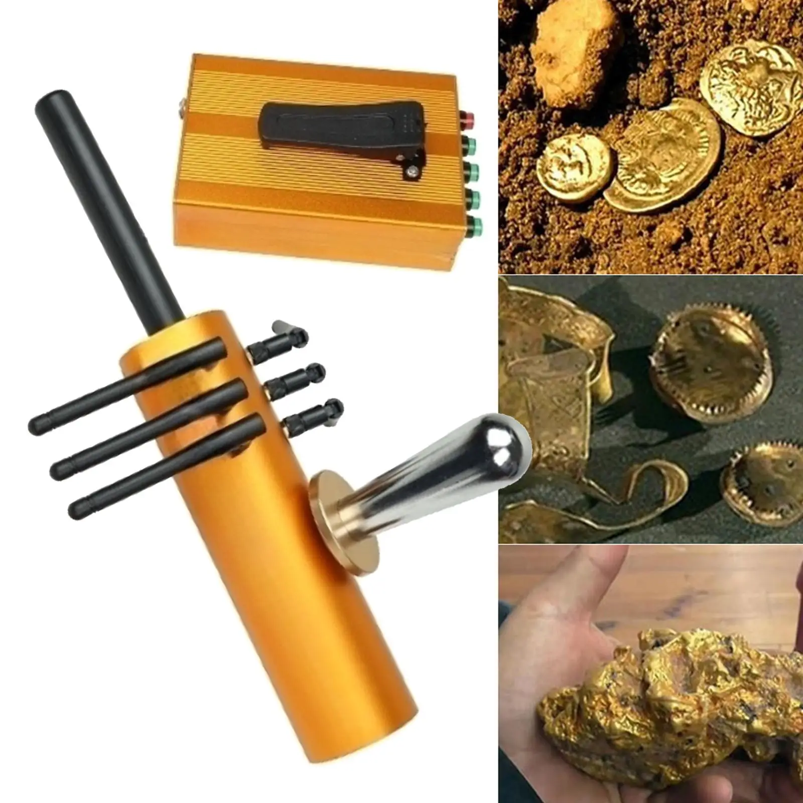 Metal Detector Handheld Metal Detector for Copper All Round Treasure Seeker Underground Gold Digger Outdoor Archaeological