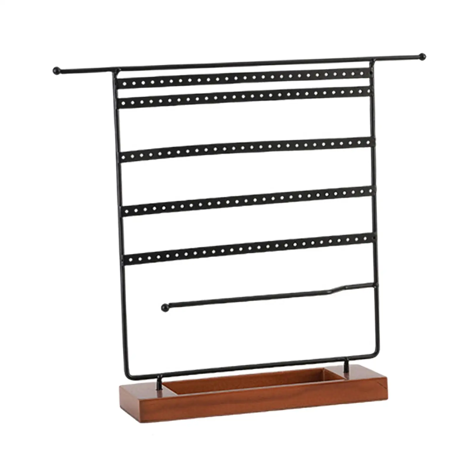 7 Tier Metal Jewelry Holder Hanging Storage Display Free Standing Necklace Holder Display Earring Holder for Tabletop Countertop