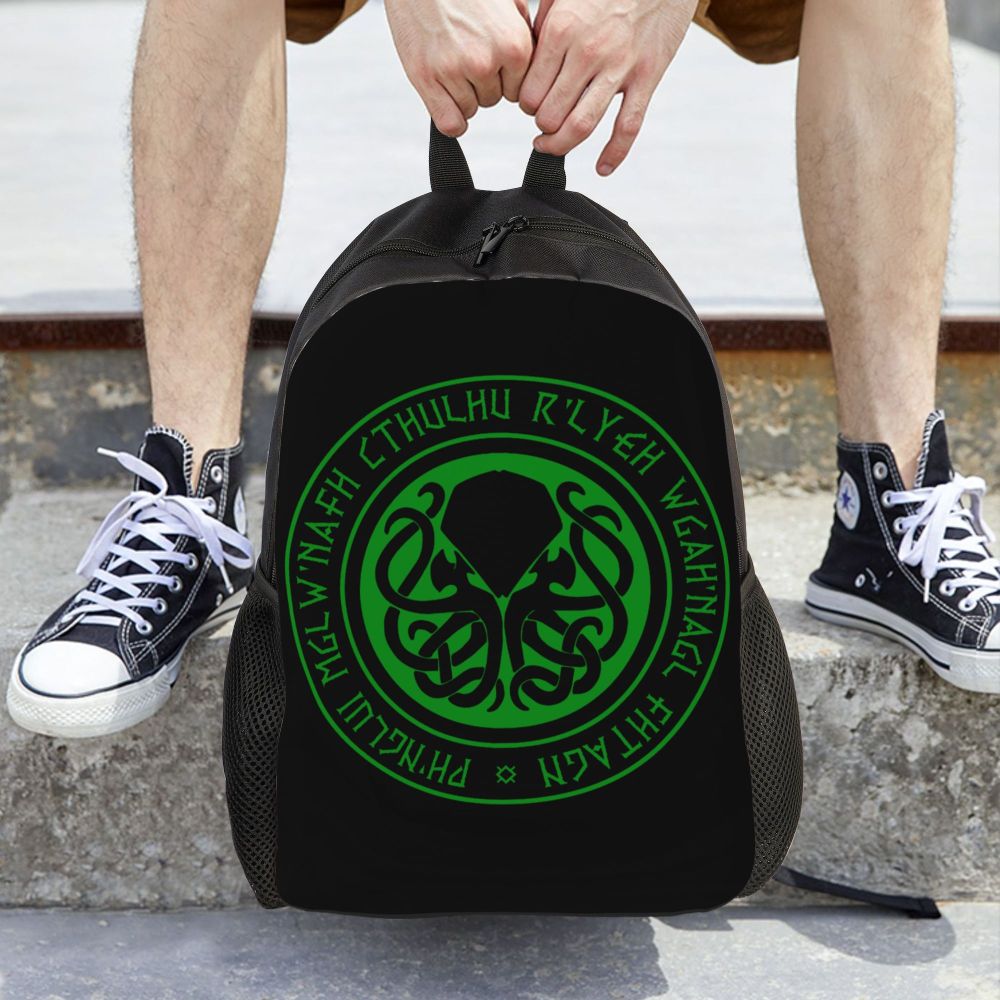 Cthulhu Lovecraft Monster Mochilas para homens e