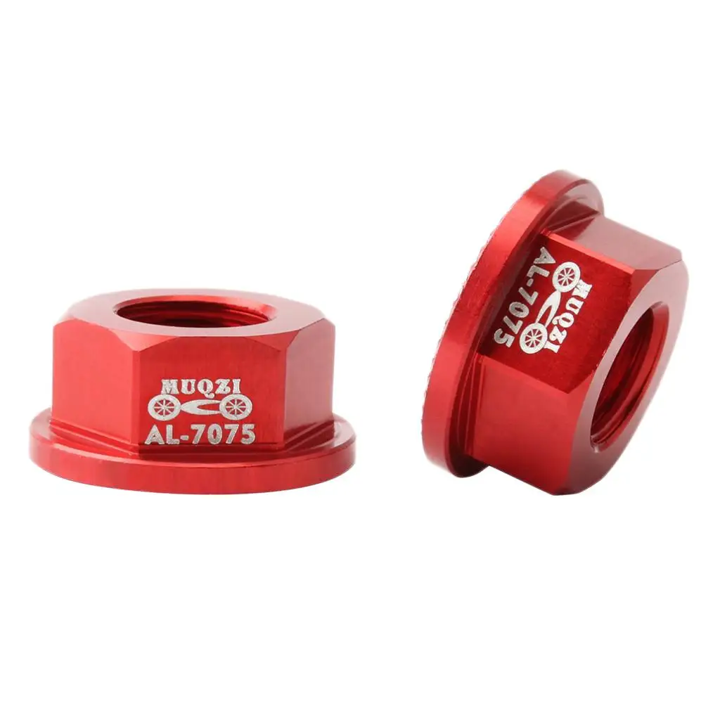 2X M8 Kids  Front / Rear Hub Axle Nuts  Nuts - Professional & Durable - Aluminum Alloy