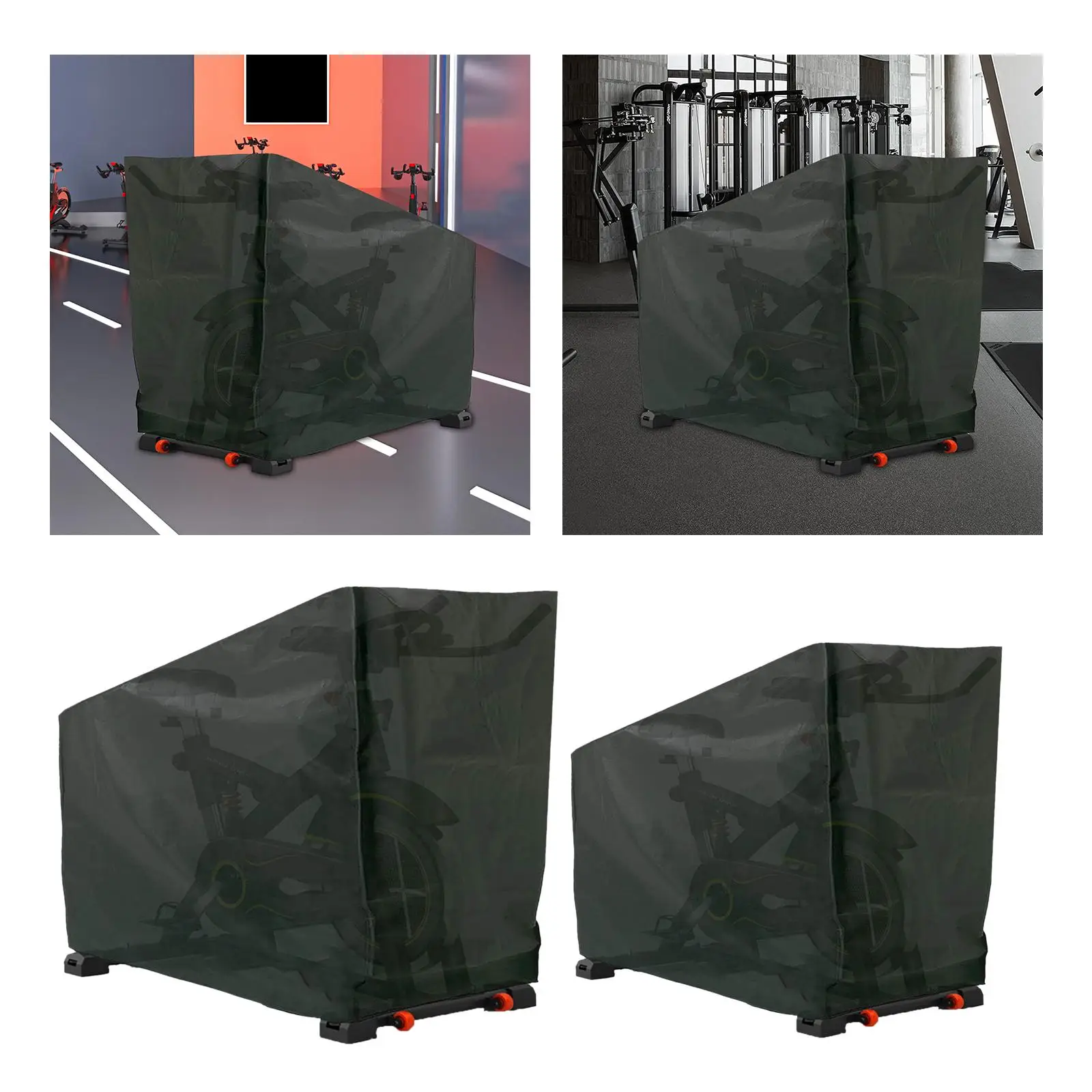 Indoor Cycling Protective Cover Exercise Bike Cover Waterproof Universal Wind Proof Storage Cover for Home Indoor Outdoor