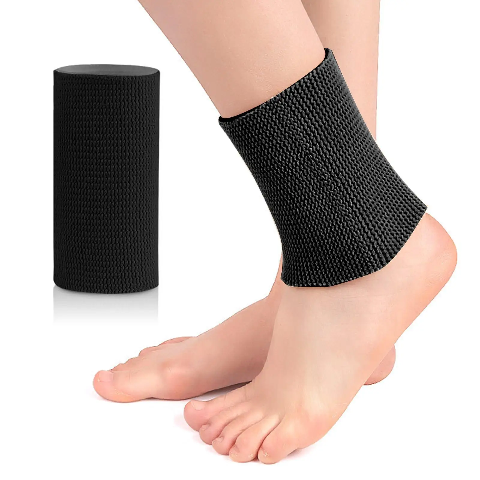 Ankle Brace Sleeve Comfortable Soft Elastic for Volleyball Football Soccer