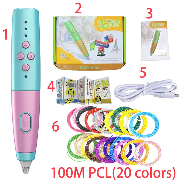 New Wireless 3d Pen For Kids With Pcl Filament Low Temperature