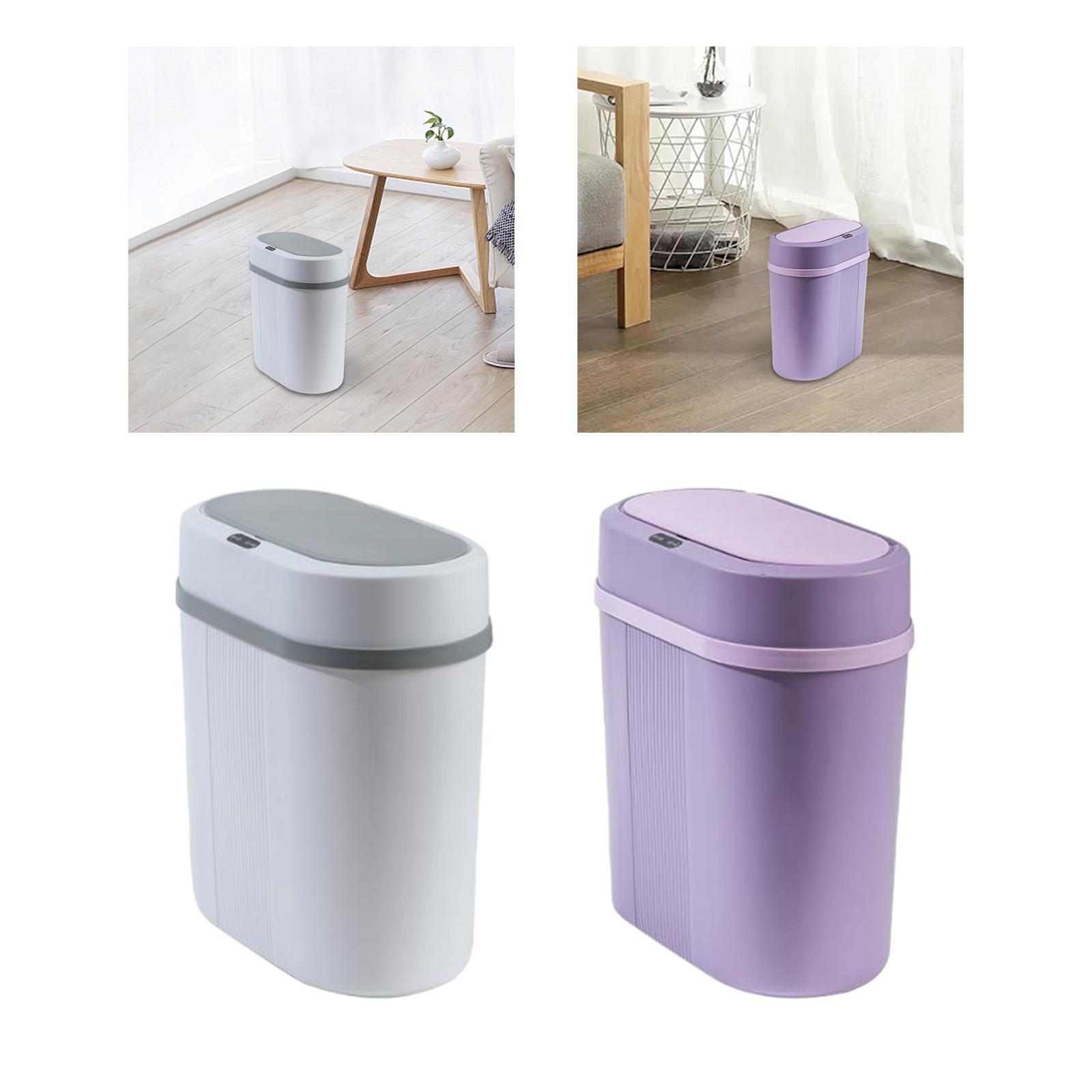 Intelligent Sensor Touchless Narrow Trash Can 12L Sturdy for Office Washroom